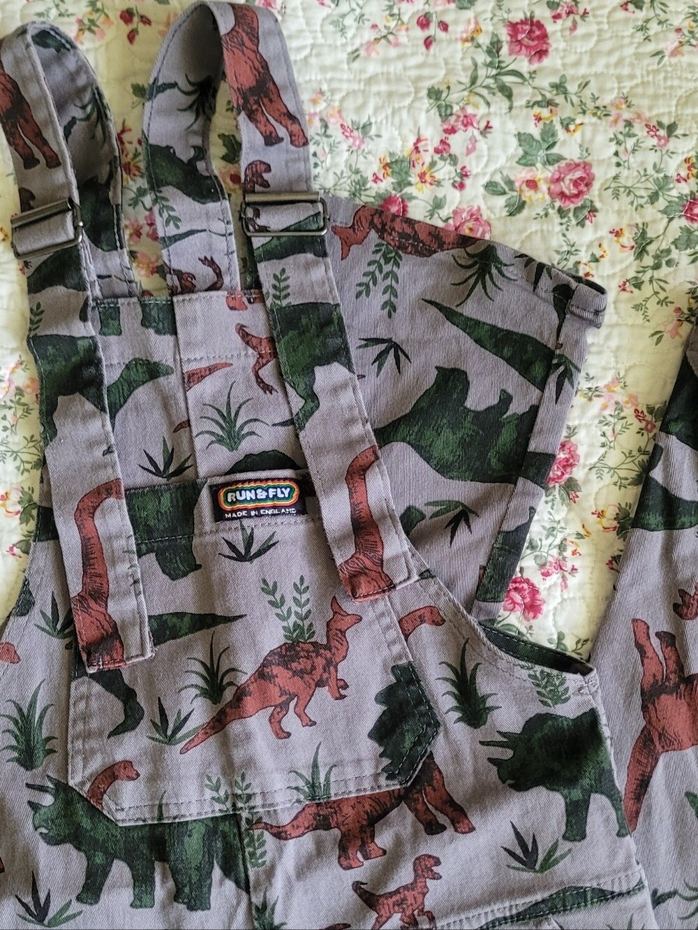 Run & Fly Dinosaur Dungarees/Overalls